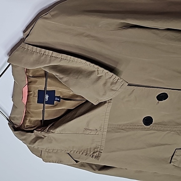 Gap tan xs button up light coat - Picture 3 of 6